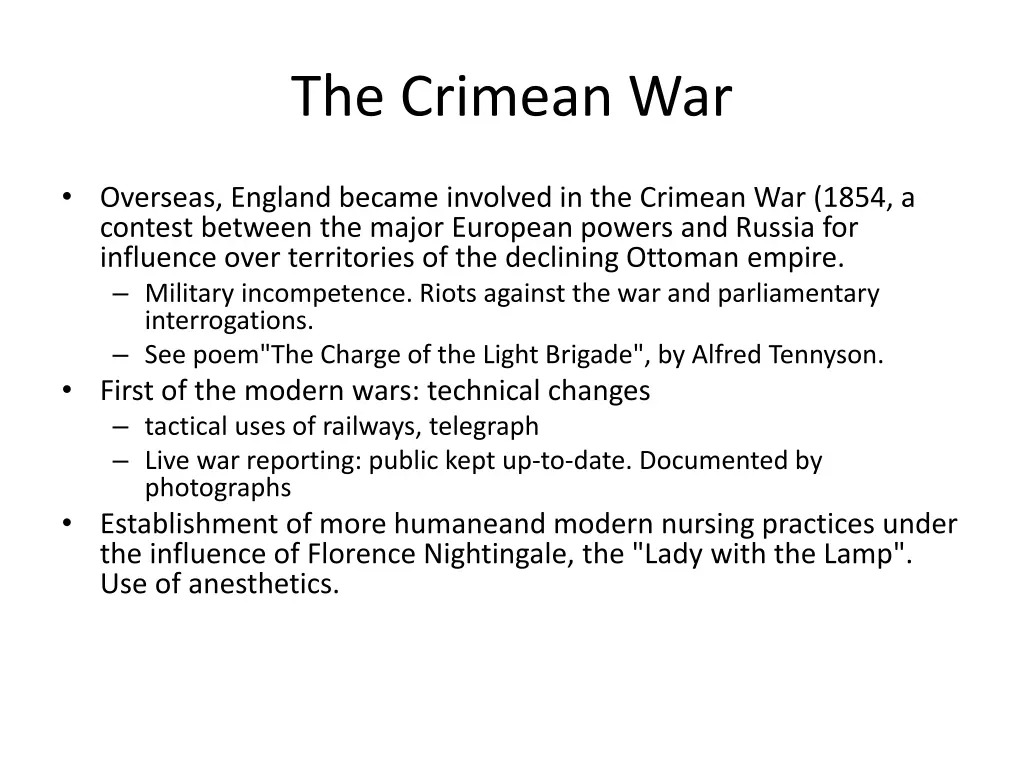 the crimean war