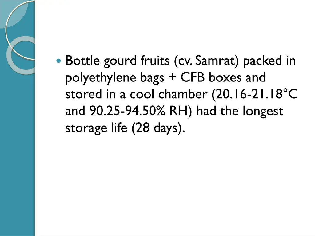 bottle gourd fruits cv samrat packed