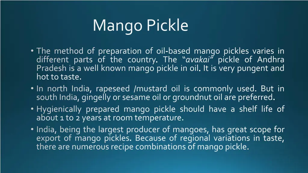 mango pickle