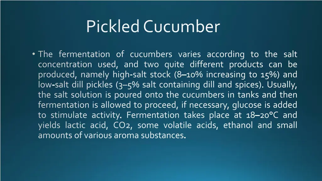 pickled cucumber