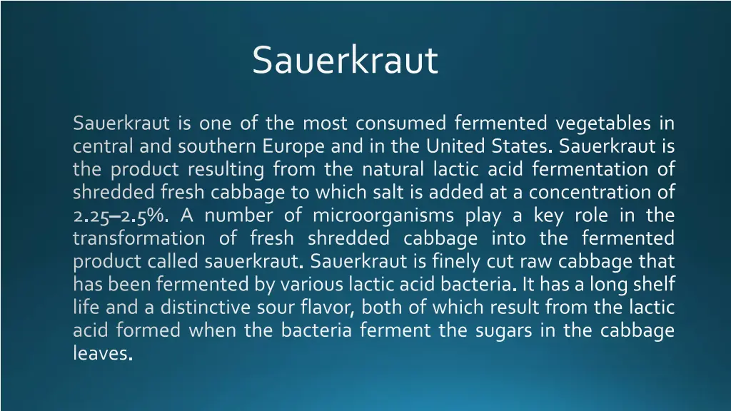 sauerkraut