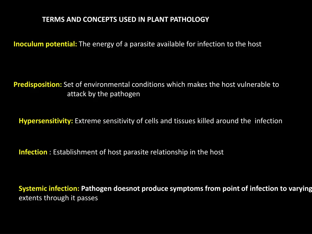 terms and concepts used in plant pathology 2