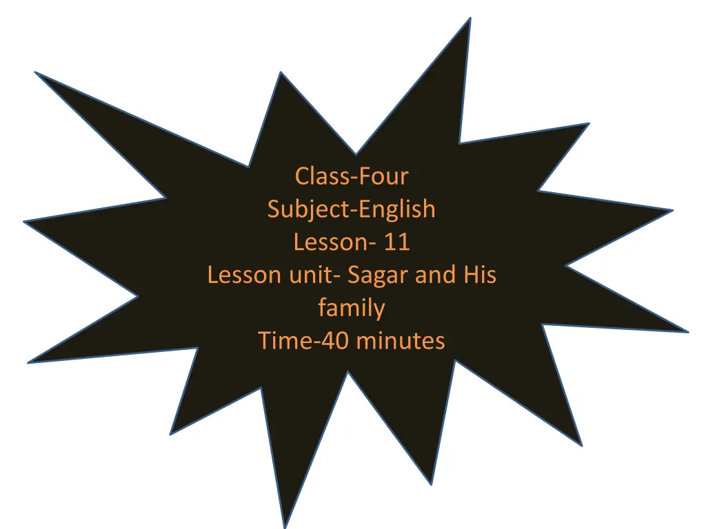 class four subject english lesson 11 lesson unit