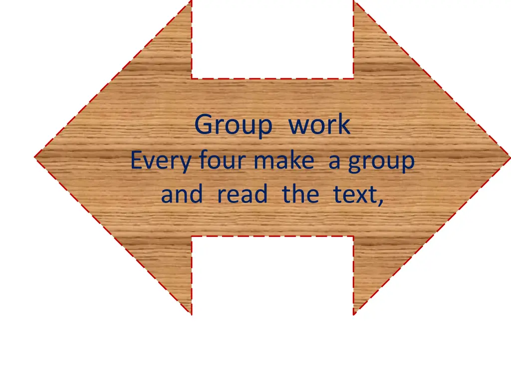 group work every four make a group and read