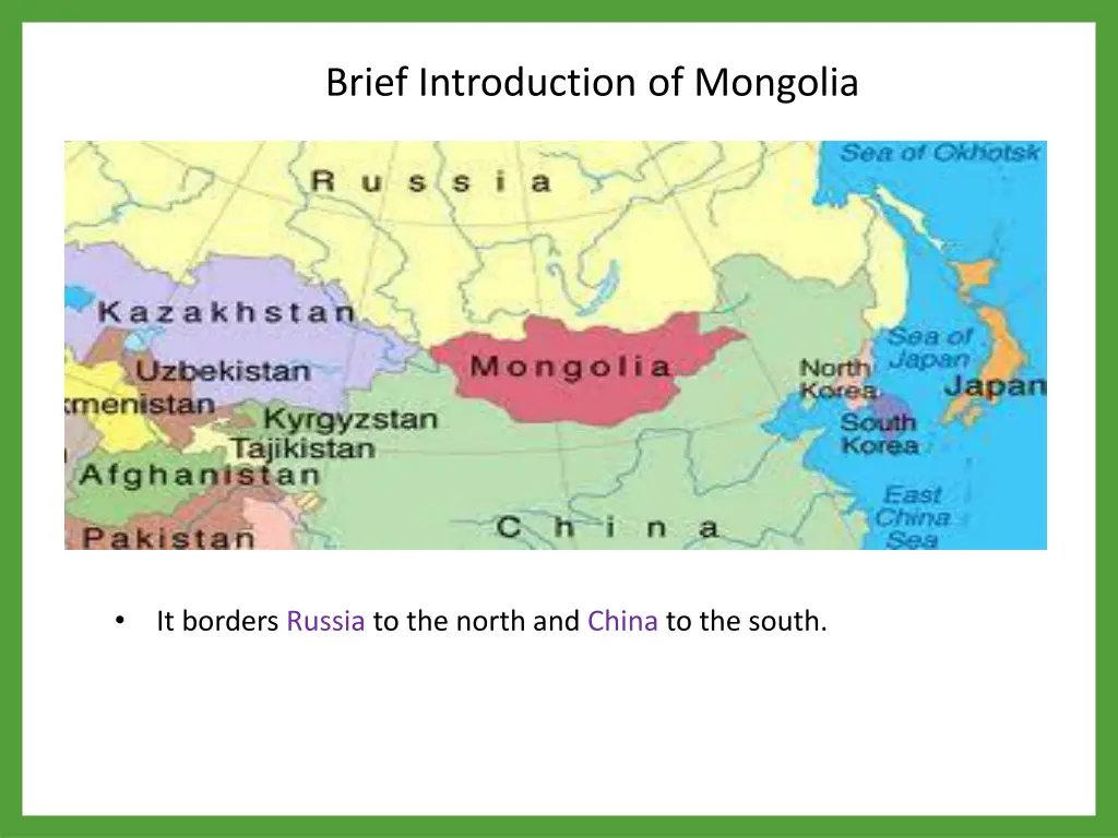 brief introduction of mongolia