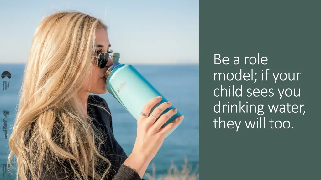 be a role model if your child sees you drinking