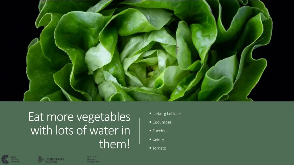 eat more vegetables with lots of water in