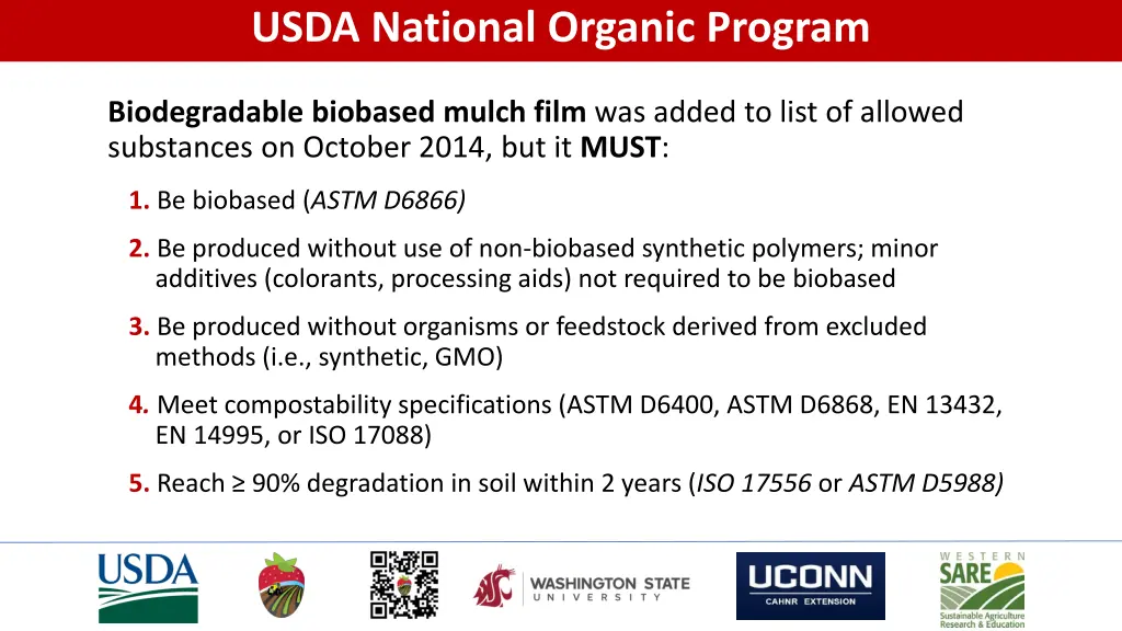 usda national organic program