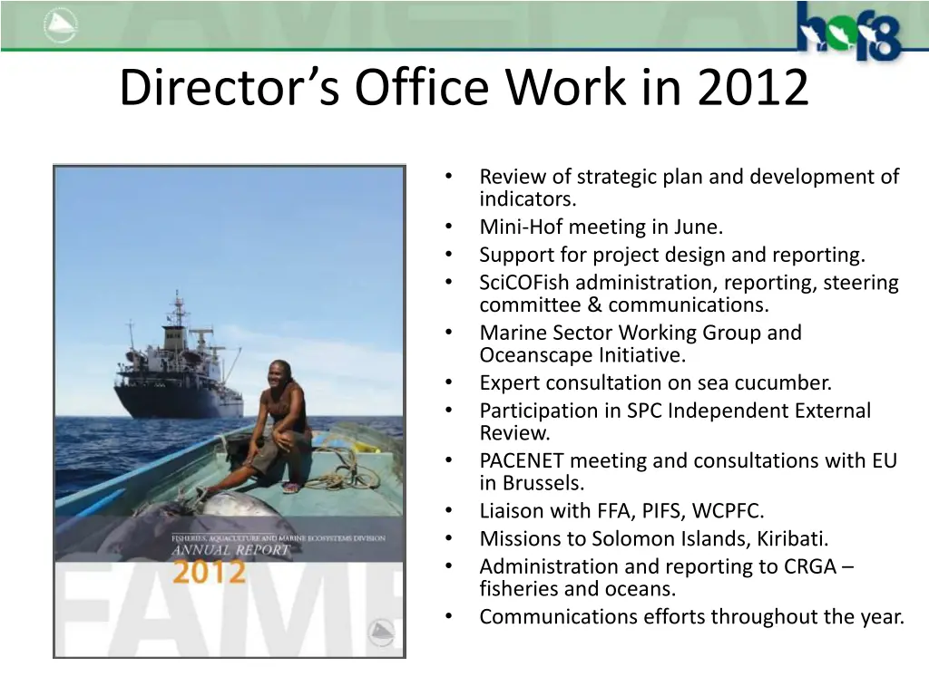 director s office work in 2012