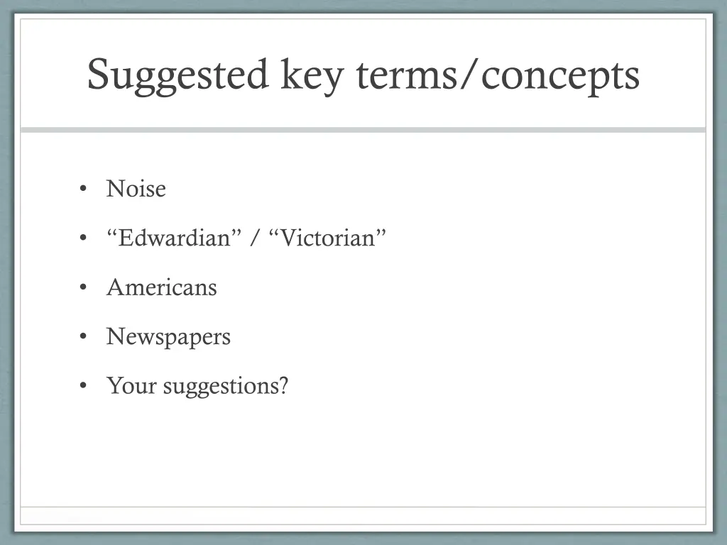 suggested key terms concepts