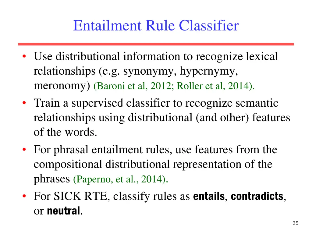 entailment rule classifier