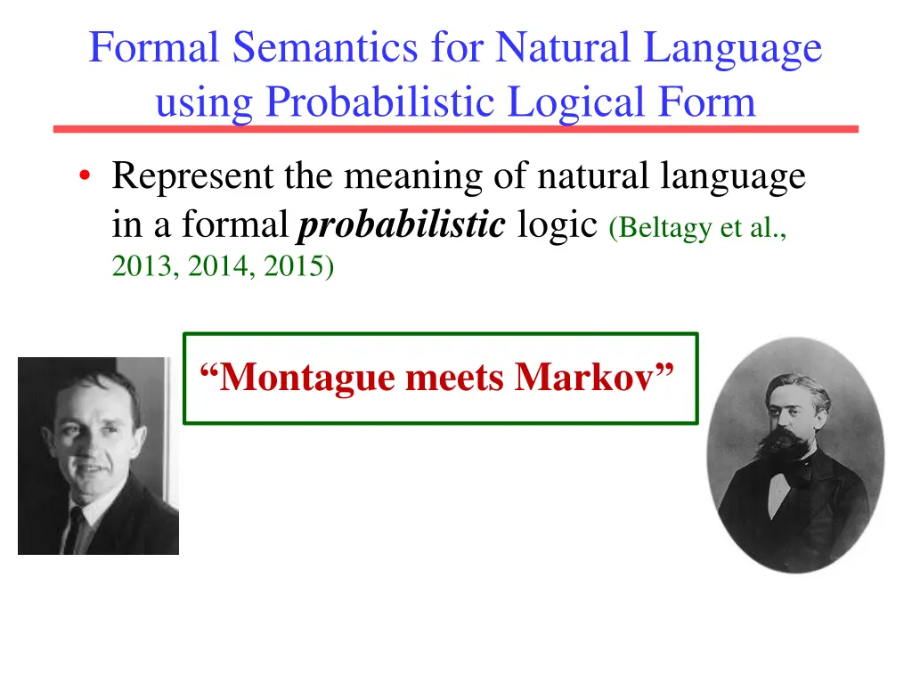 formal semantics for natural language using