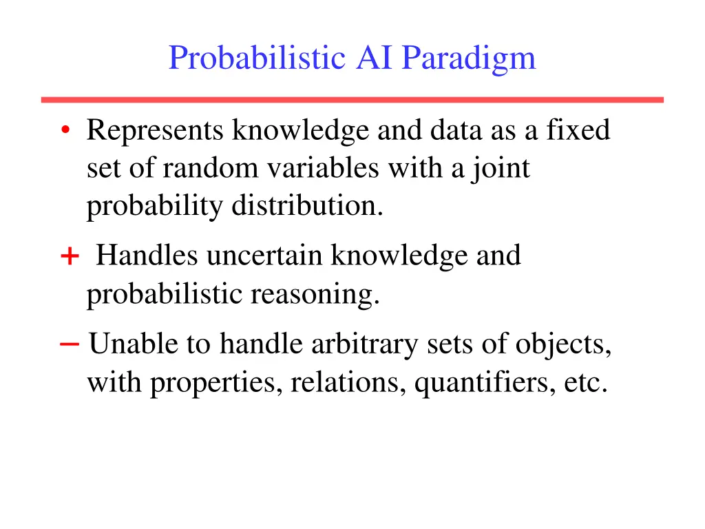 probabilistic ai paradigm