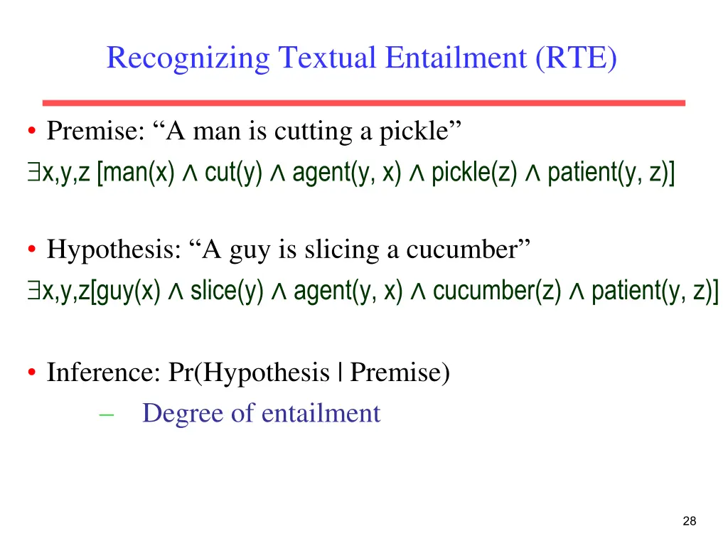 recognizing textual entailment rte