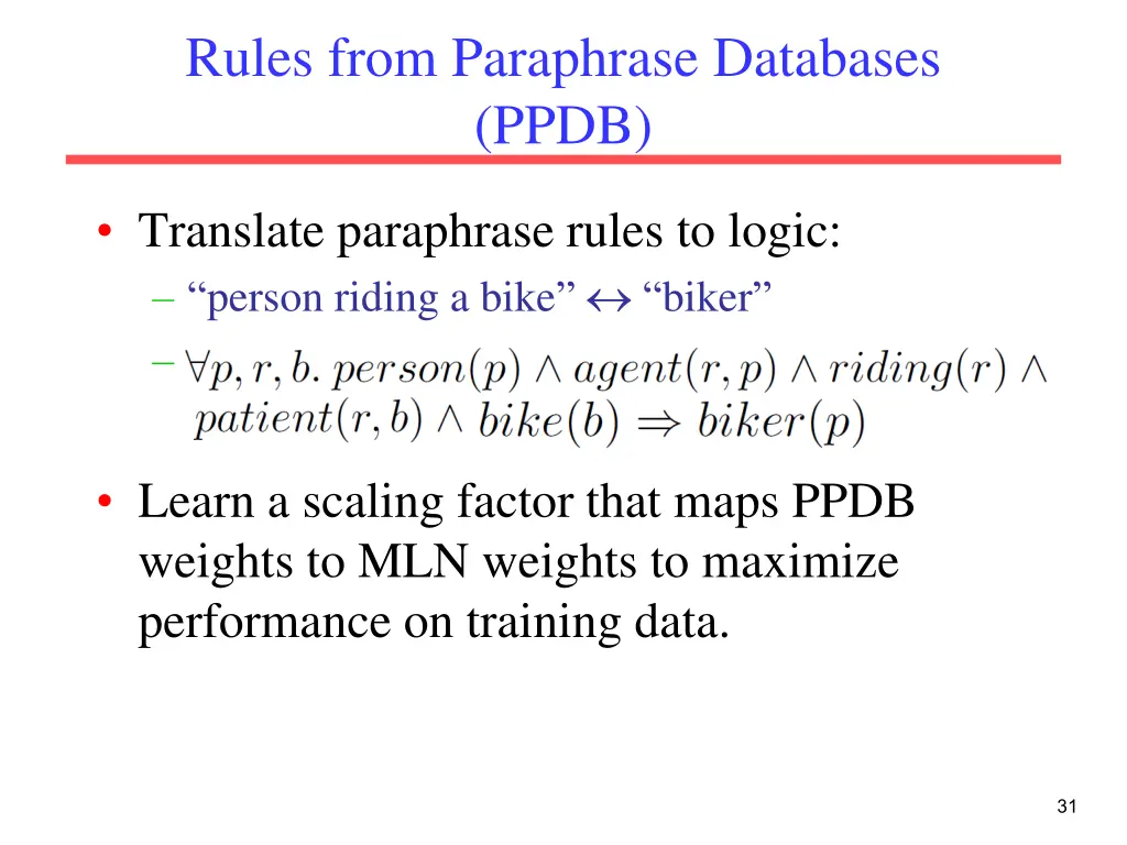 rules from paraphrase databases ppdb