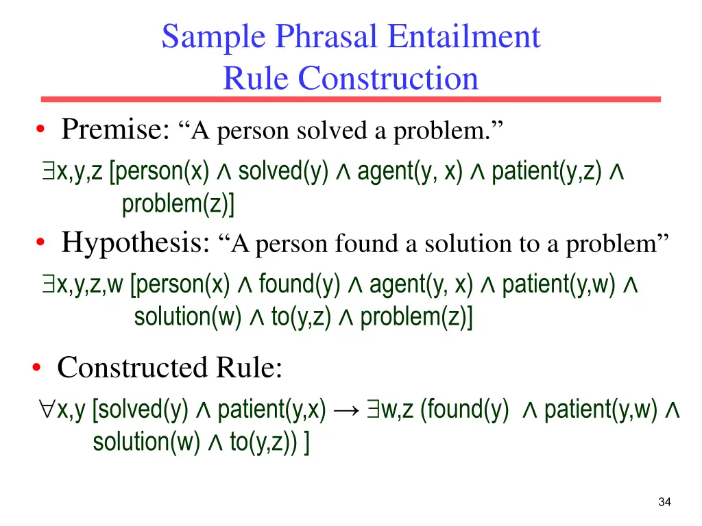 sample phrasal entailment rule construction