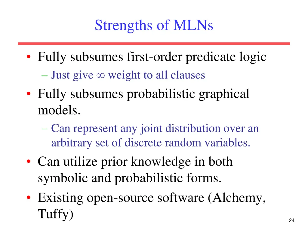 strengths of mlns