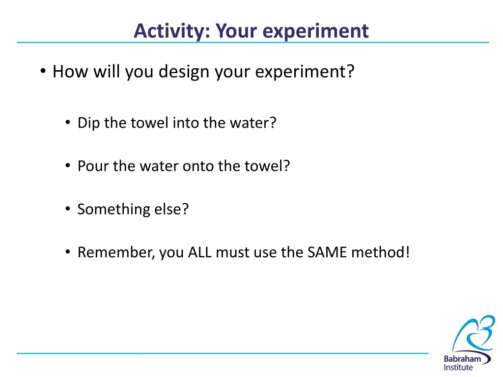 activity your experiment 1