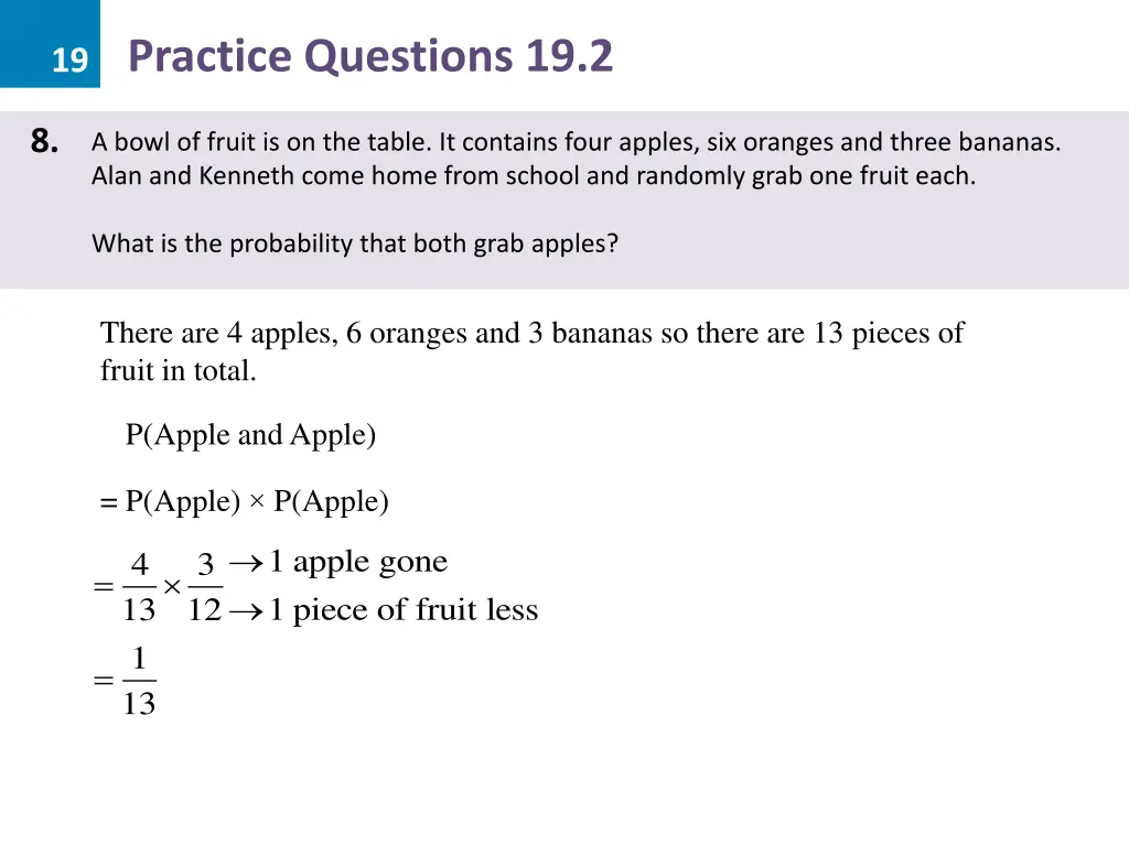 19 practice questions 19 2 18