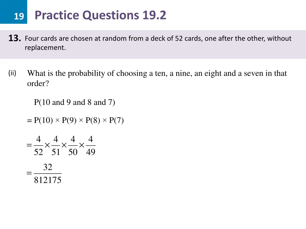 19 practice questions 19 2 30