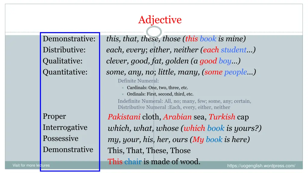 adjective