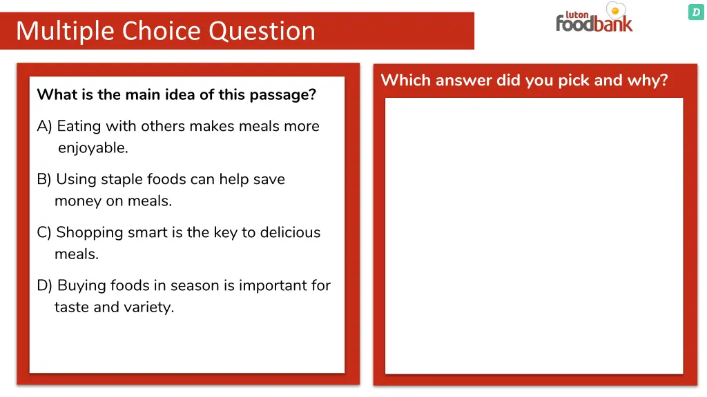 multiple choice question 2