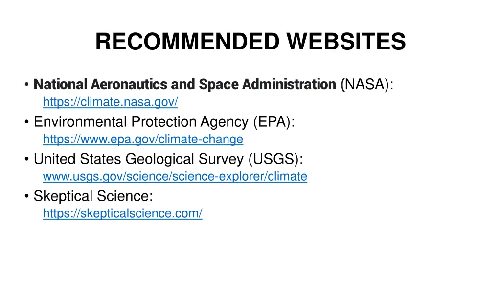 recommended websites