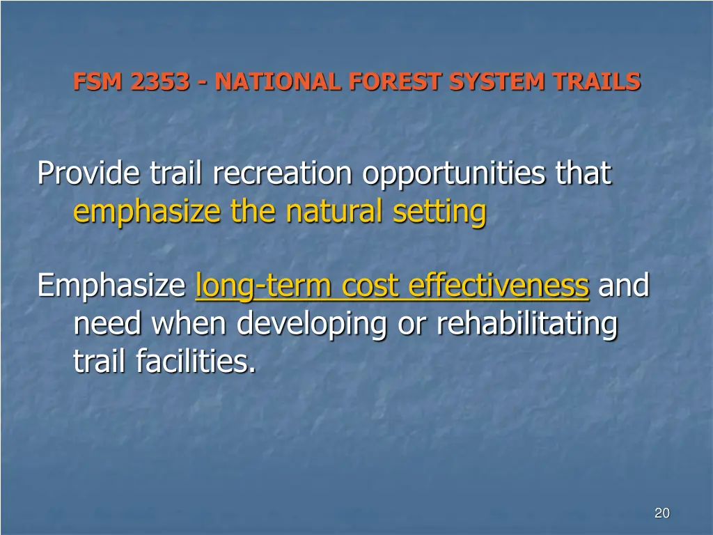 fsm 2353 national forest system trails