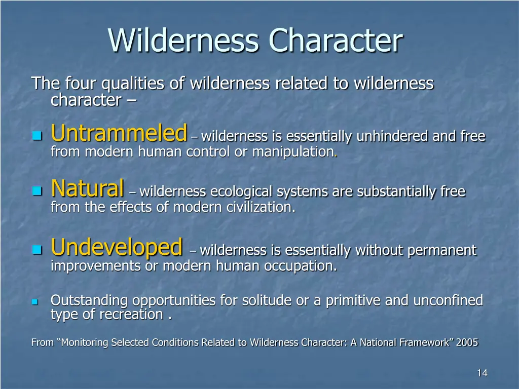 wilderness character