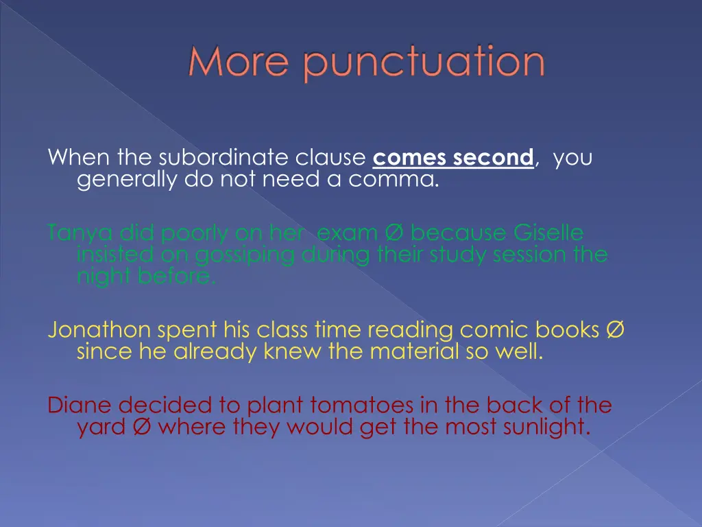 more punctuation