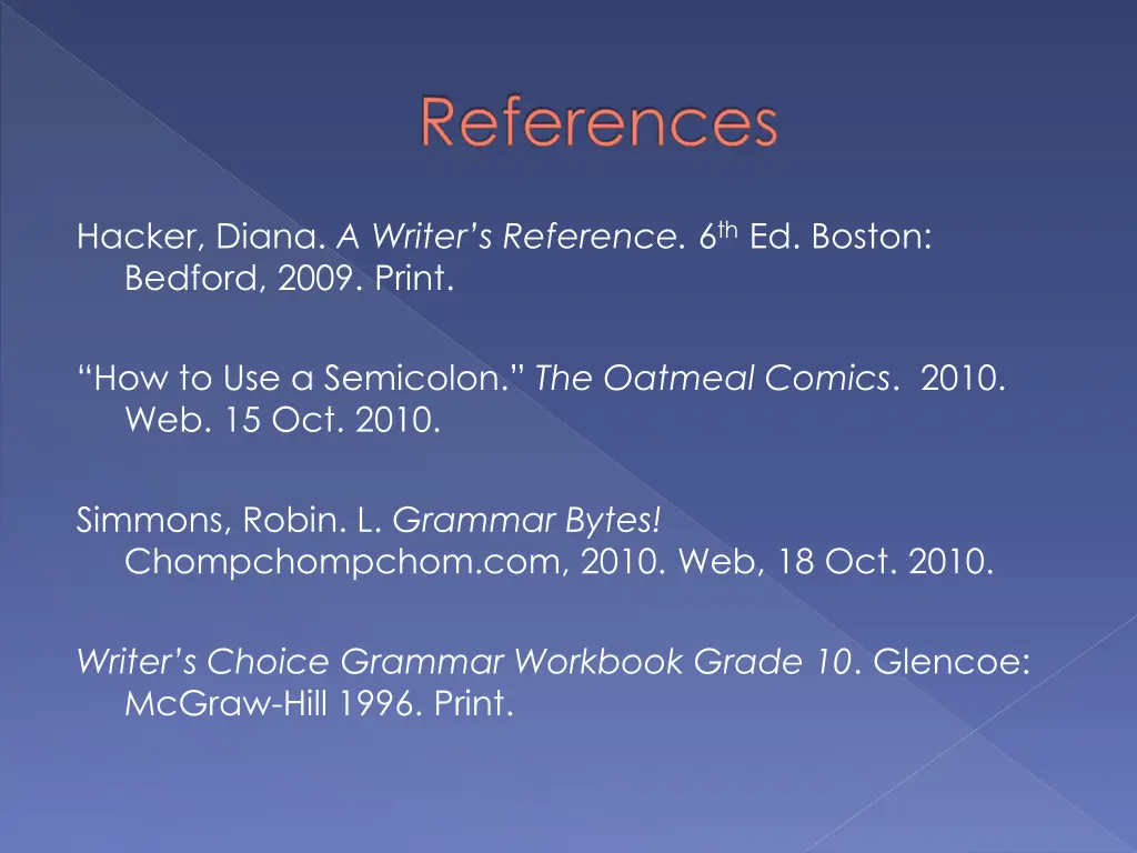 references