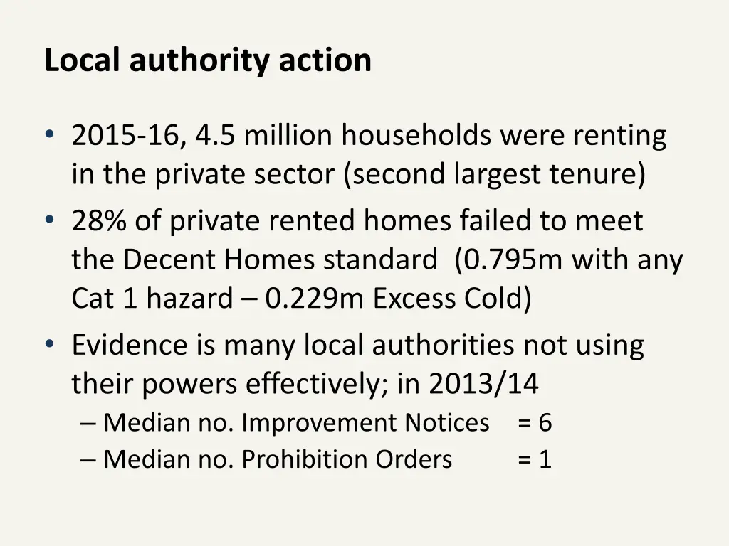 local authority action