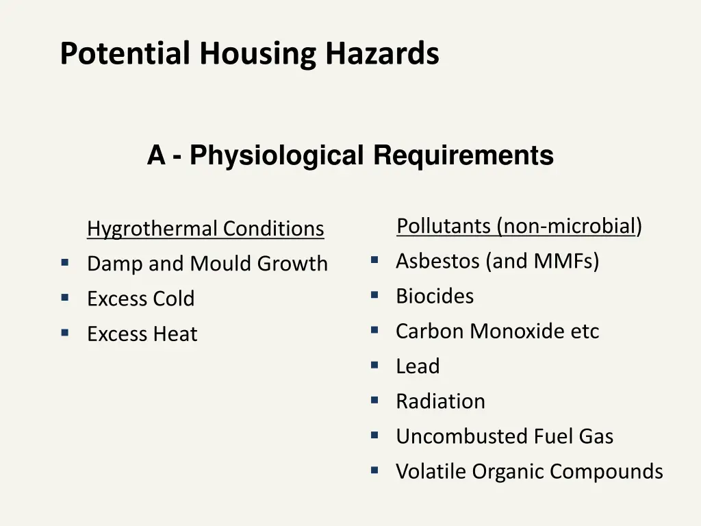 potential housing hazards 1