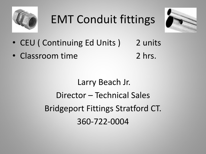 emt conduit fittings