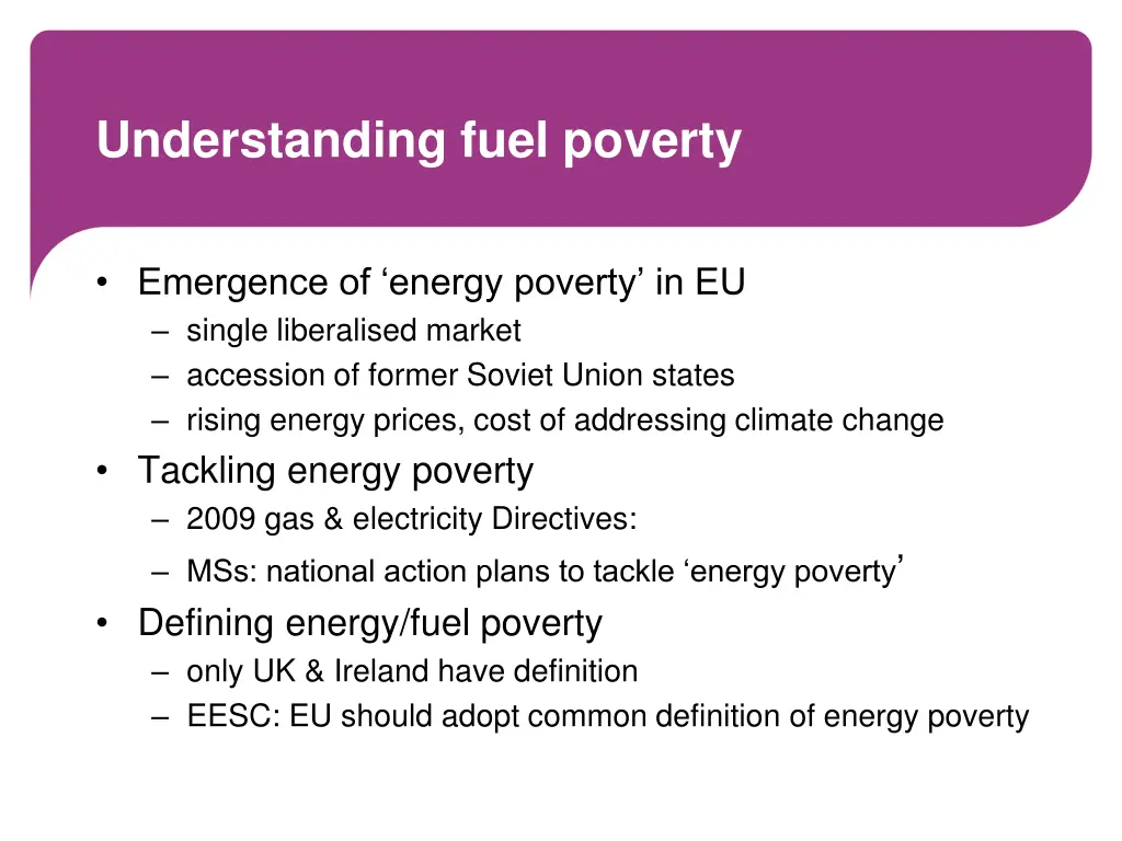 understanding fuel poverty