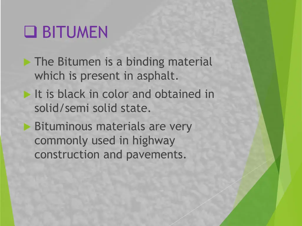 bitumen