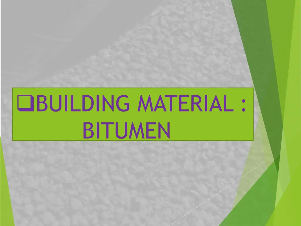 building material bitumen