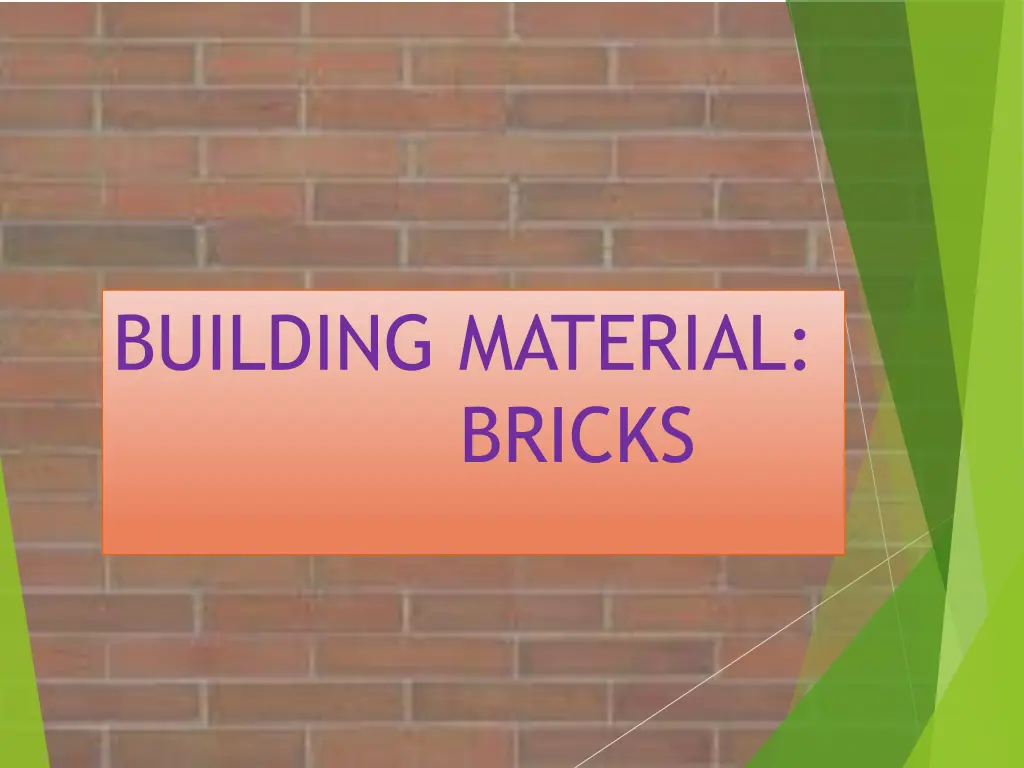 building material bricks