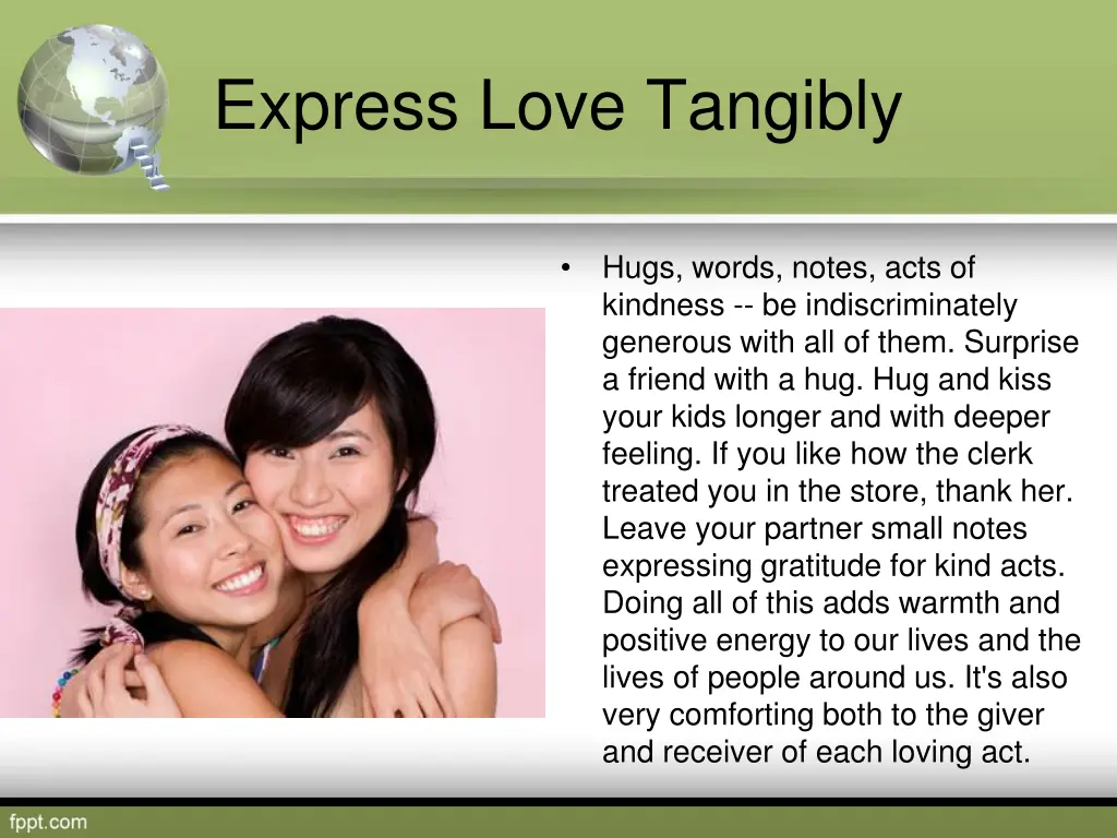 express love tangibly