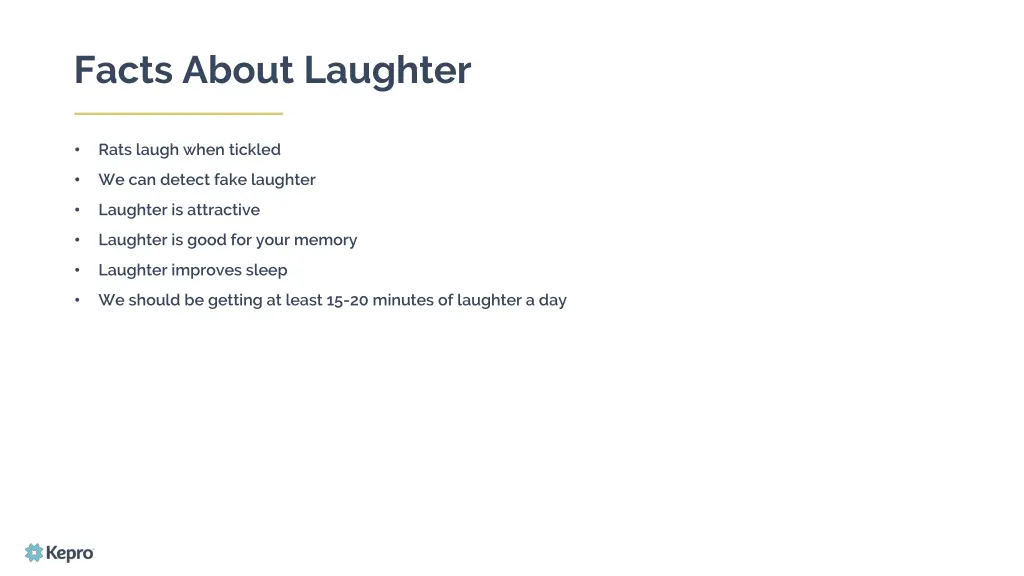 facts about laughter