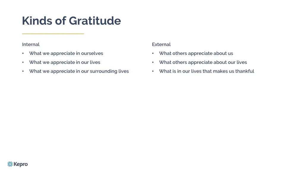 kinds of gratitude