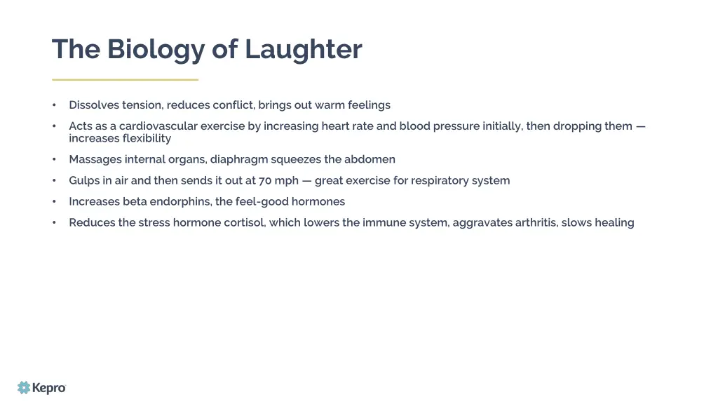 the biology of laughter