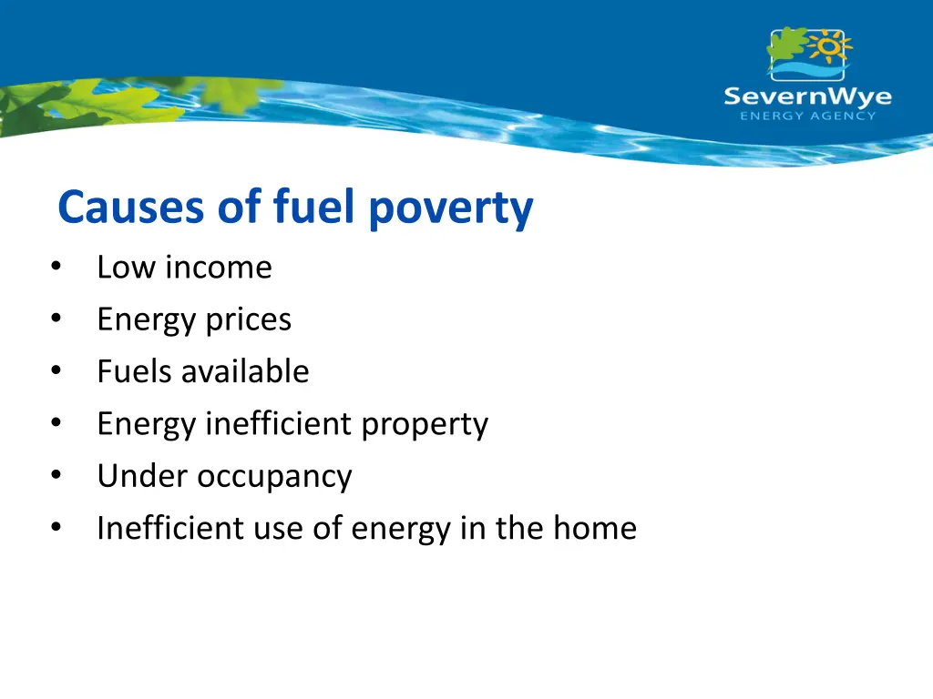 causes of fuel poverty low income energy prices