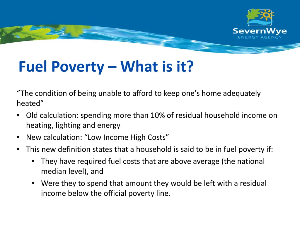 fuel poverty what is it