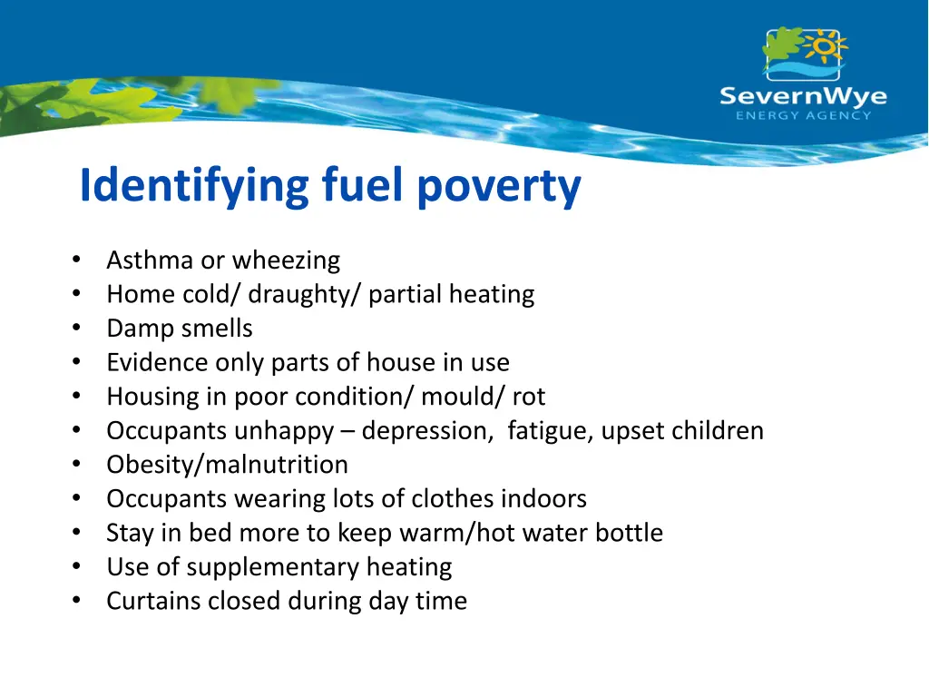 identifying fuel poverty