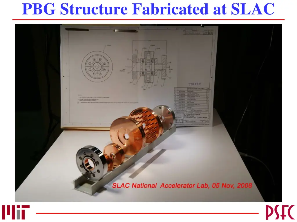 pbg structure fabricated at slac