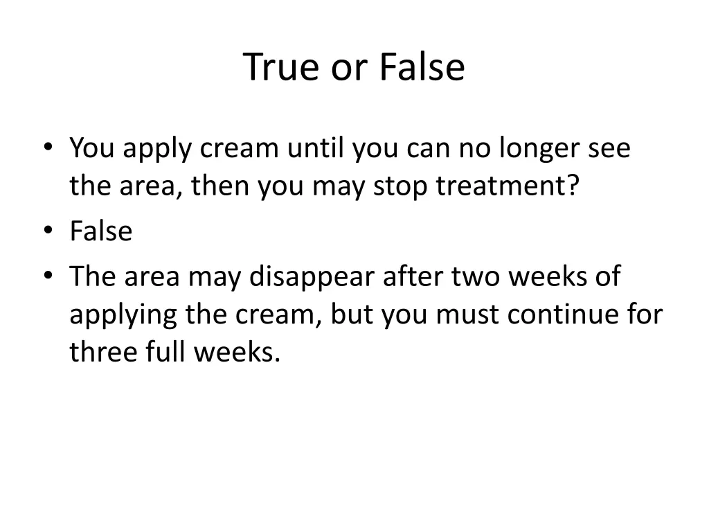 true or false 5