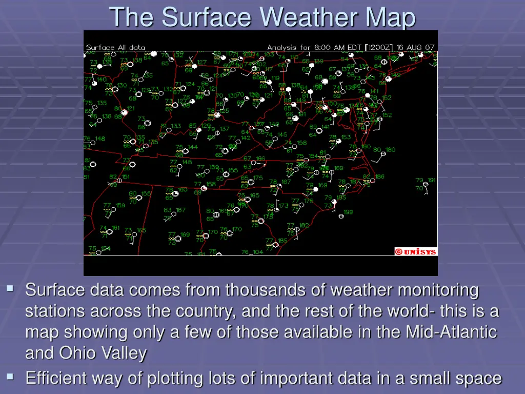 the surface weather map 1