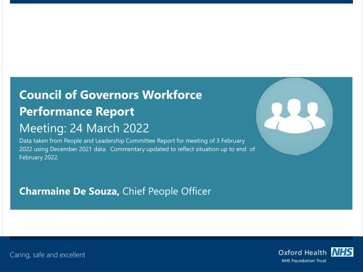 council of governors workforce performance report