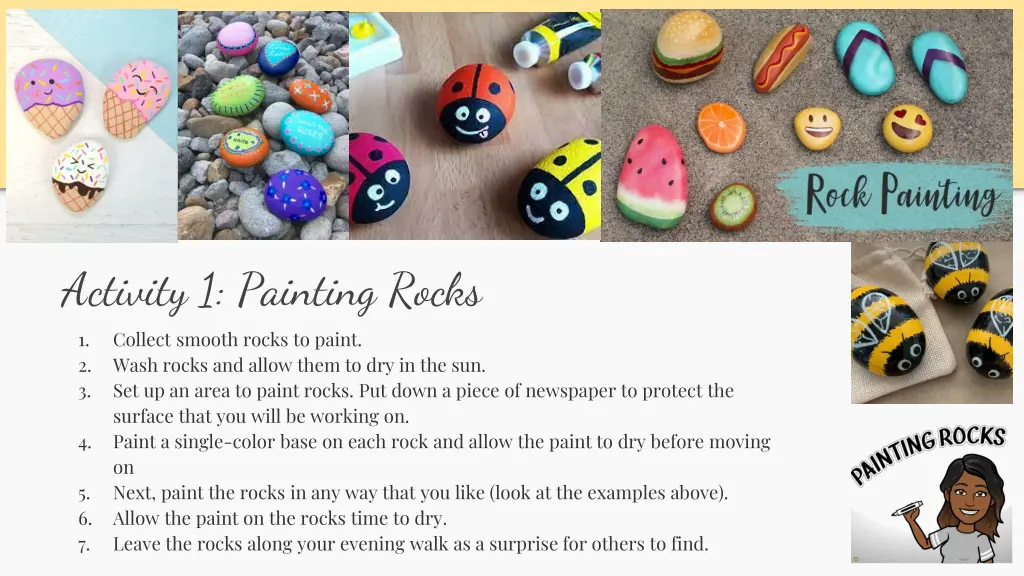 activity 1 painting rocks